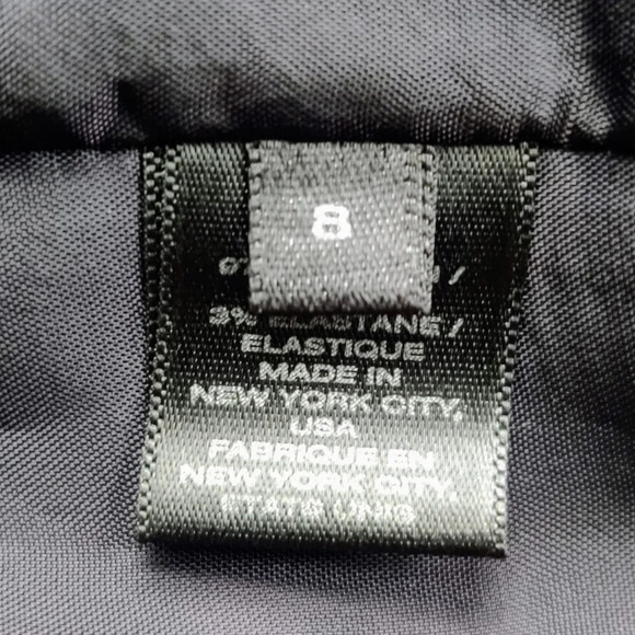 LAFAYETTE 148 NY Pencil Skirt 8 Blue Abstract Watercolor Floral - Picture 4 of 11